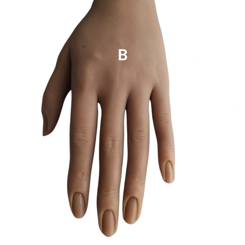 Siliconen hand donker