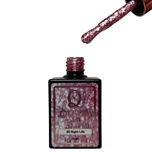Quida Gelpolish Night Life #080 – Roze glitter gelpolish