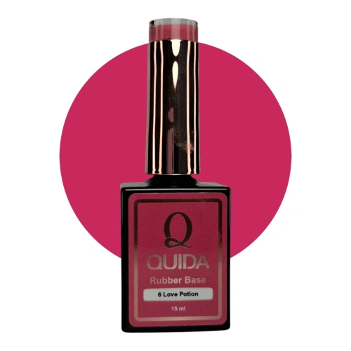 Quida Rubber Base Love Potion #06 – Fuchsia Pink Rubber Base