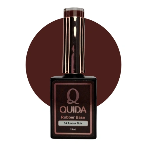 Quida Rubber Base Amour Noir #14 – Deep Brown Rubber Base