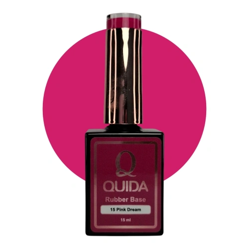 Quida Rubber Base Pink Dream #15 – Vibrant Pink Rubber Base