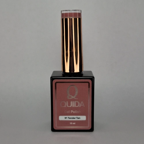 Quida Gelpolish 91 Tender Tan – Warme nude tint met natuurlijke elegantie