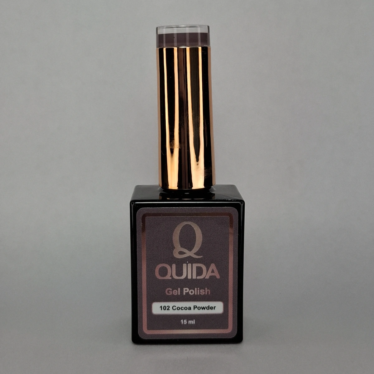 Quida Gelpolish 102 Cocoa Allure – Diepe mokkabruine gelpolish met luxe uitstraling