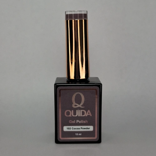 Quida Gelpolish 102 Cocoa Allure – Diepe mokkabruine gelpolish met luxe uitstraling