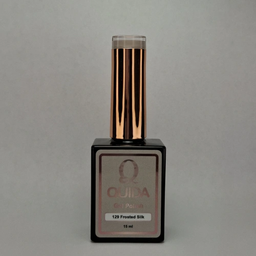 Quida Gelpolish 129 Frosted Silk – Beigegrijze gelpolish met zijdeglans