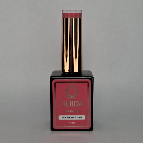 Quida Gelpolish 142 Amber Crush – Diep roze gelpolish met warme elegantie