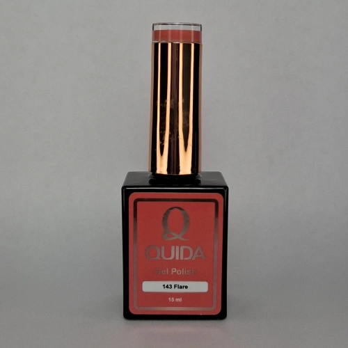 Quida Gelpolish 143 Flare – Oranje gelpolish met levendige zomergloed