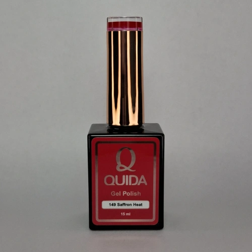 Quida Gelpolish 149 Saffron Heat – Warm rood met stijlvolle diepte